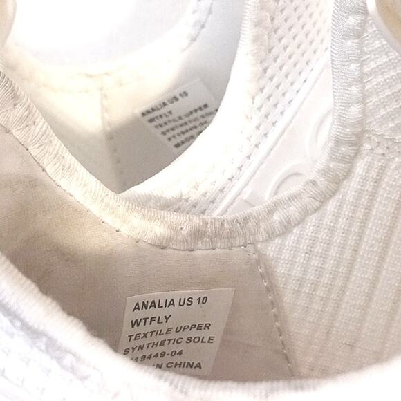 NEW! bebe Sneakers ANALIA 10 Crystals WHITE Rhinestones Embellished Luxe Fancy - Picture 13 of 16